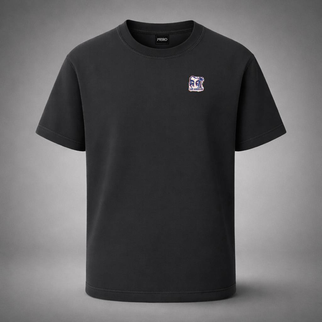 “LA Art Drop Black Tee” / PIERO – CANVAS STATE OF MIND