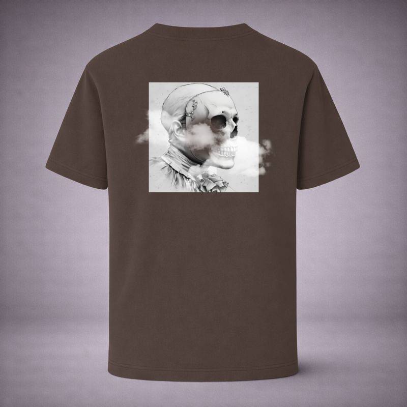 “Clouded Skull Brown Tee” / PIERO – BEAUTY IN STILLNESS