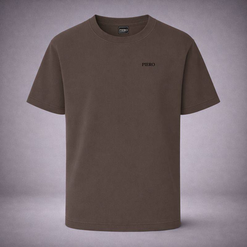 “Signature Mask Brown Tee” / PIERO – BL ICON IN MOTION