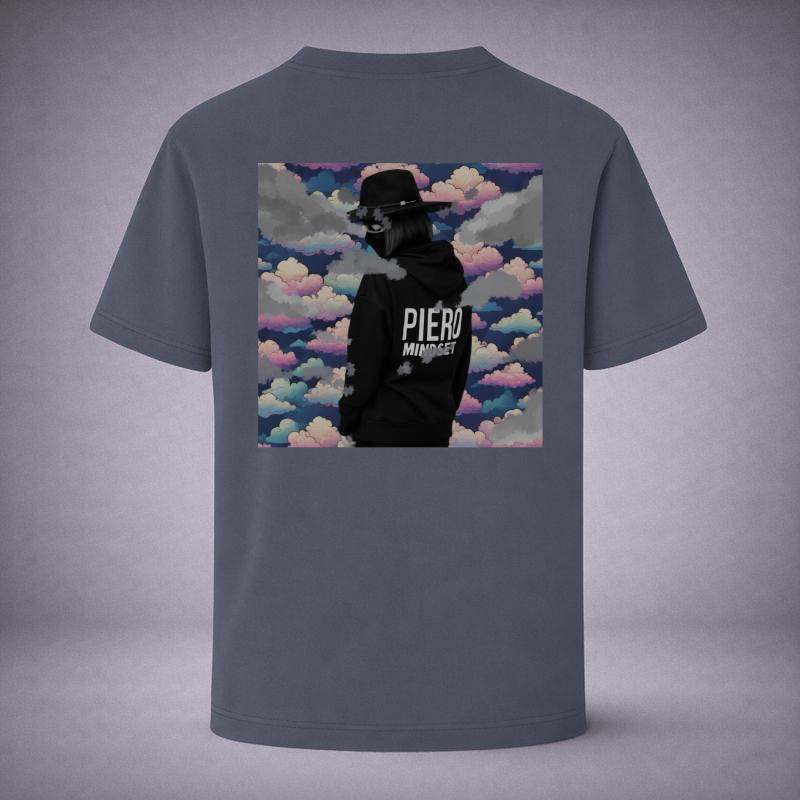 “ANIME MINDSET Indigo Tee” / DREAM IN FOCUS