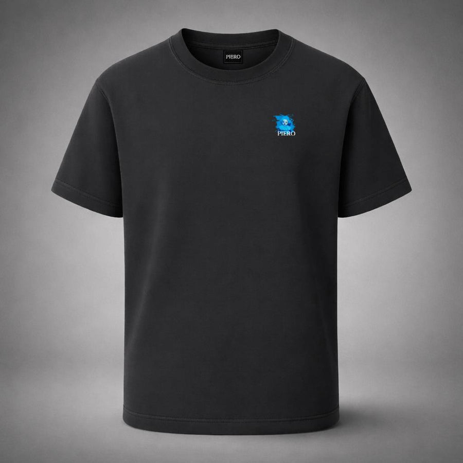 “Smile Mark Black Tee” / PIERO – NOT JUST A FACE