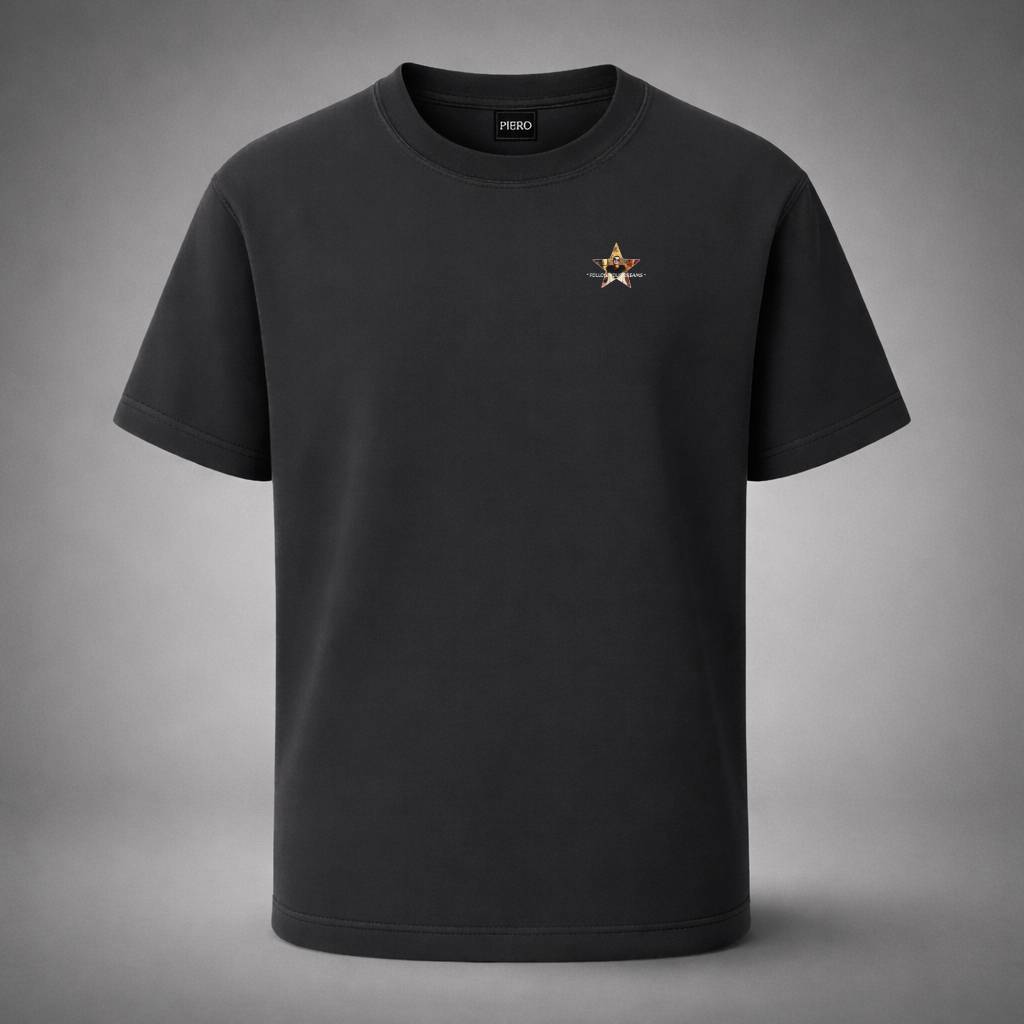 “Starbound Black Tee” / PIERO – FOLLOW YOUR DREAMS
