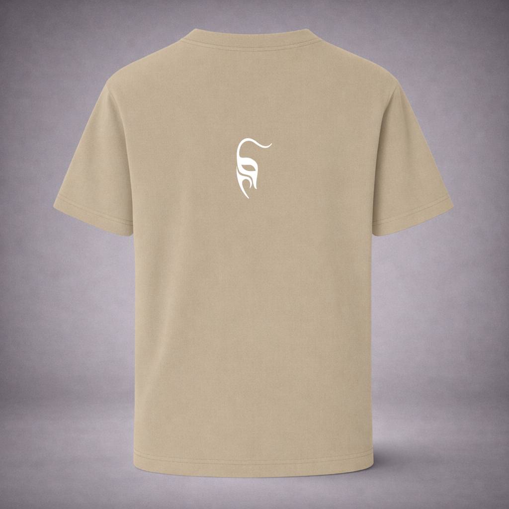 “Tearmask Khaki Tee” / PIERO – VIOLENCE & VULNERABILITY