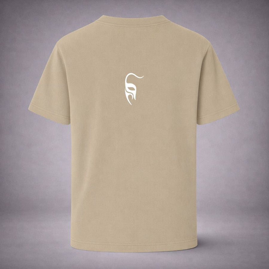 “Tearmask Khaki Tee” / PIERO – VIOLENCE & VULNERABILITY