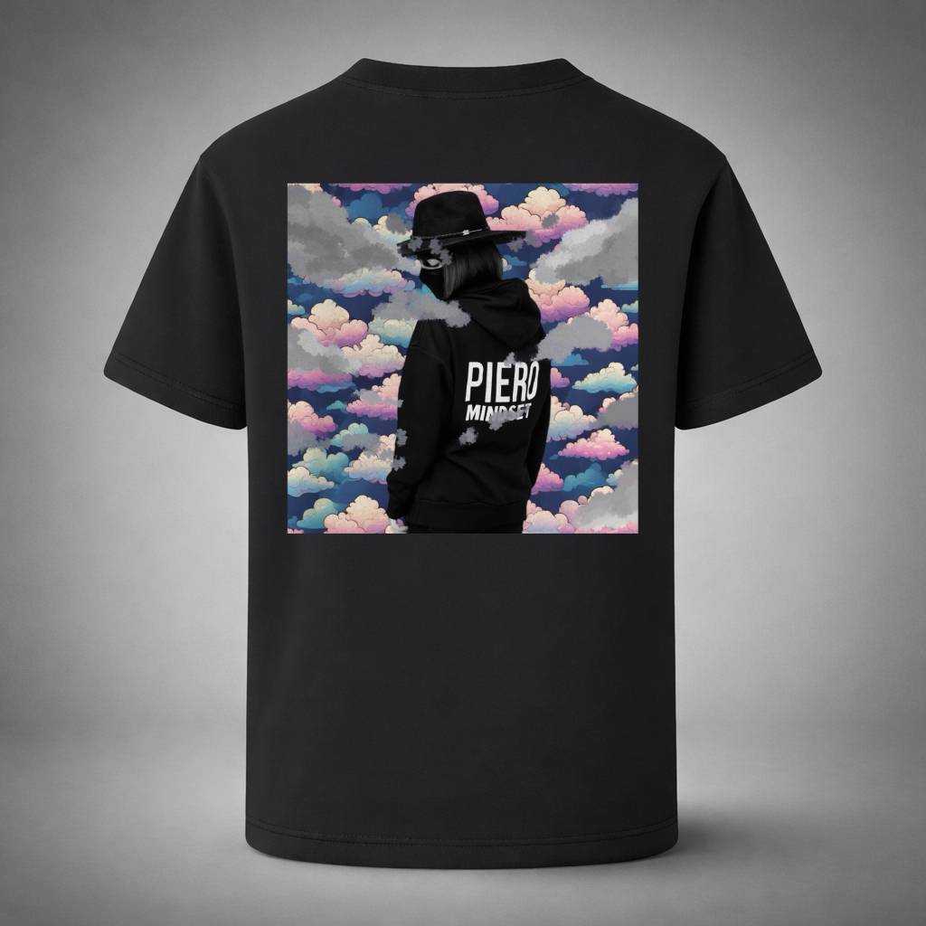 “ANIME MINDSET Black Tee” / DREAM IN FOCUS
