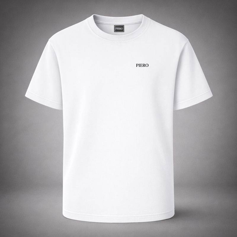 “Signature Mask White Tee” / PIERO – BL ICON IN MOTION