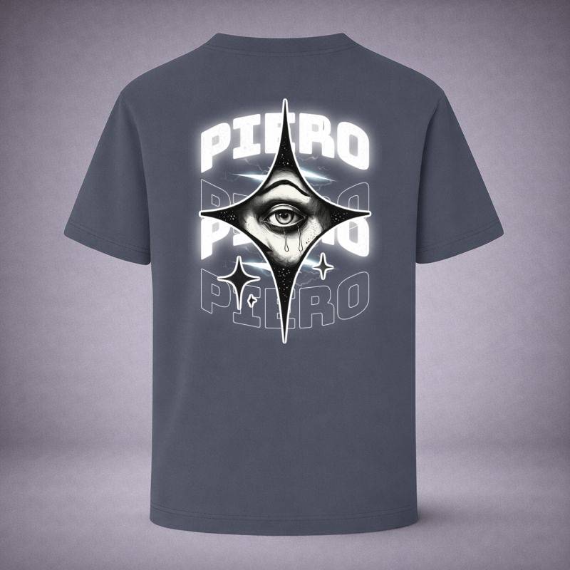 “The Eye Drop Indigo Tee” / PIERO – LOOK DEEPER