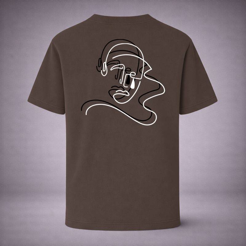 "One Line Sound Brown Tee" / PIERO – EMOTIONS IN FREQUENCY