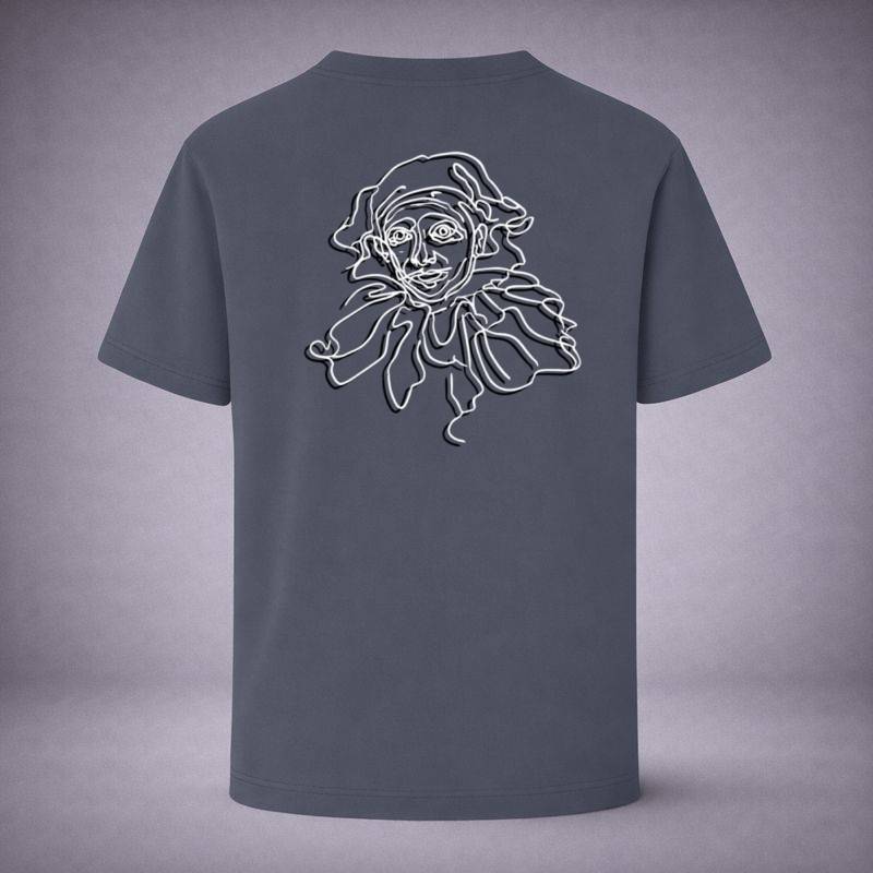 “Lineface Indigo Tee” / PIERO – DRAWN TO SPEAK