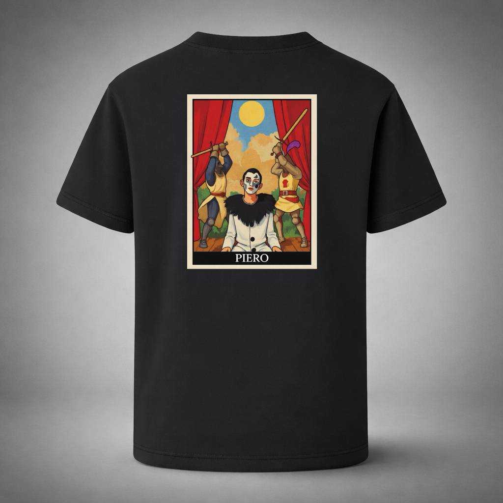 “The Pierrot Stage Black Tee” / PIERO – DUALITY