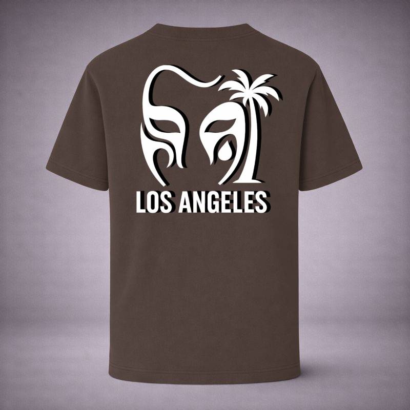 “LA Drop Brown Tee” / PIERO – COAST VISION