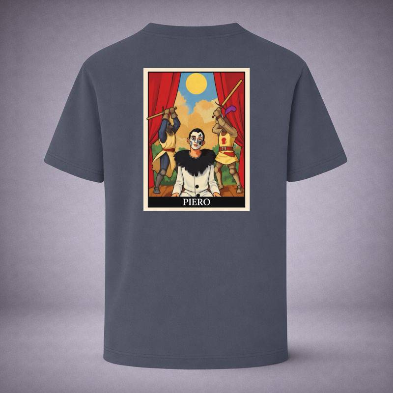 “The Pierrot Stage Indigo Tee” / PIERO – DUALITY