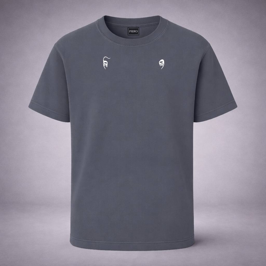 “Twin Mask Indigo Tee” / PIERO – BALANCE & DUALITY