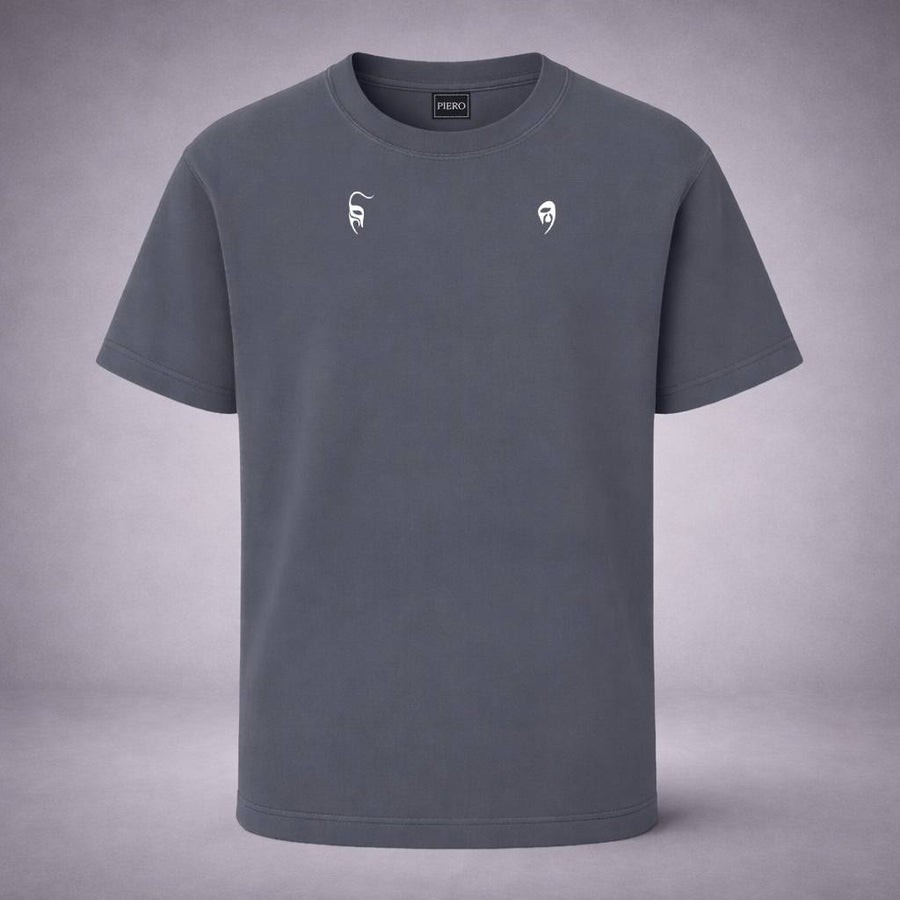 “Twin Mask Indigo Tee” / PIERO – BALANCE & DUALITY