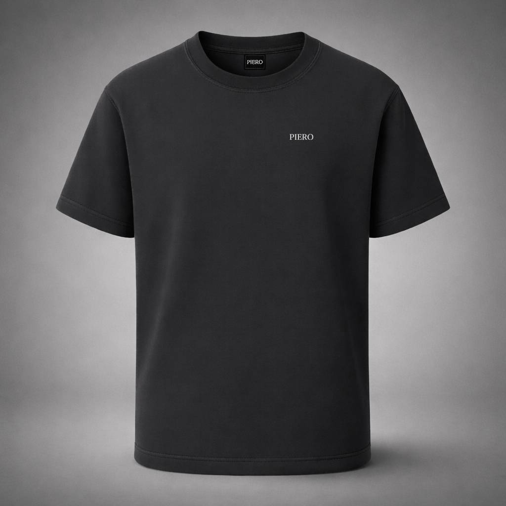 "One Line Black Tee" / PIERO – EMOTIONS IN FREQUENCY