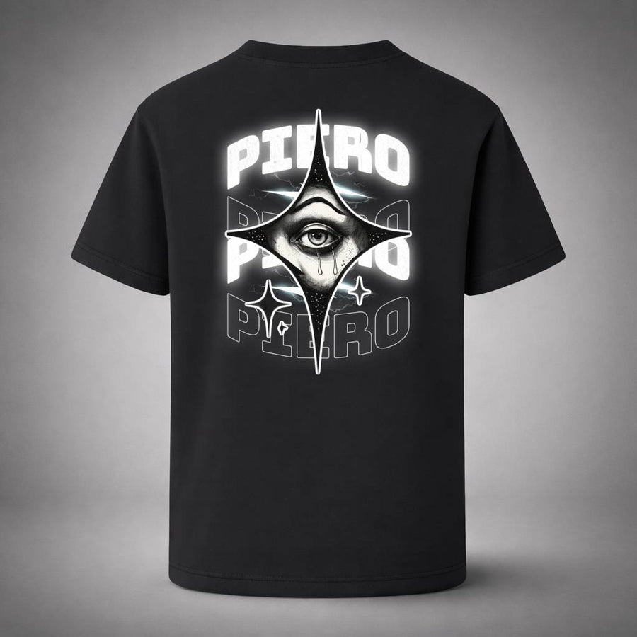 “The Eye Drop Black Tee” / PIERO – LOOK DEEPER