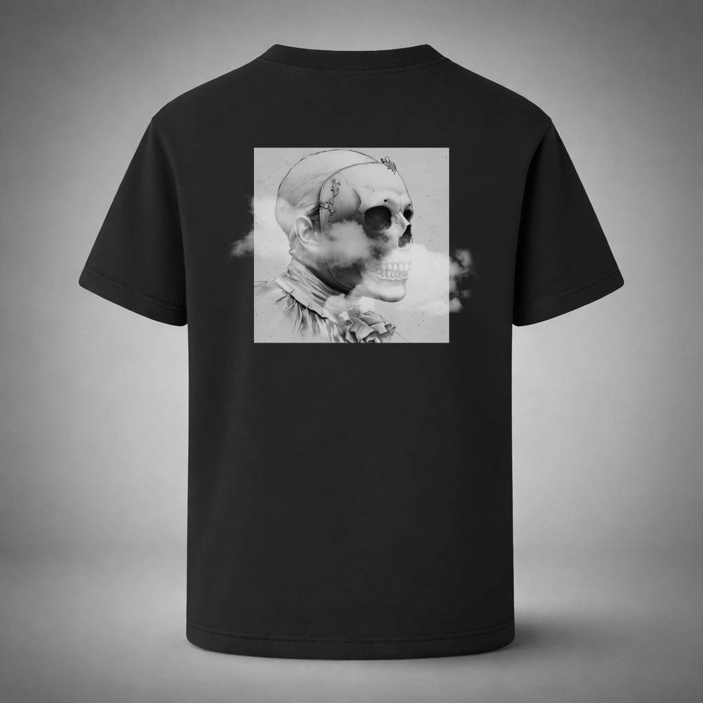 “Clouded Skull Black Tee” / PIERO – BEAUTY IN STILLNESS