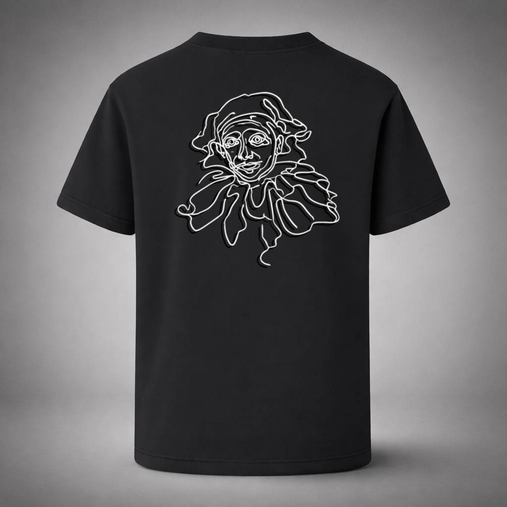 “Lineface Black Tee” / PIERO – DRAWN TO SPEAK