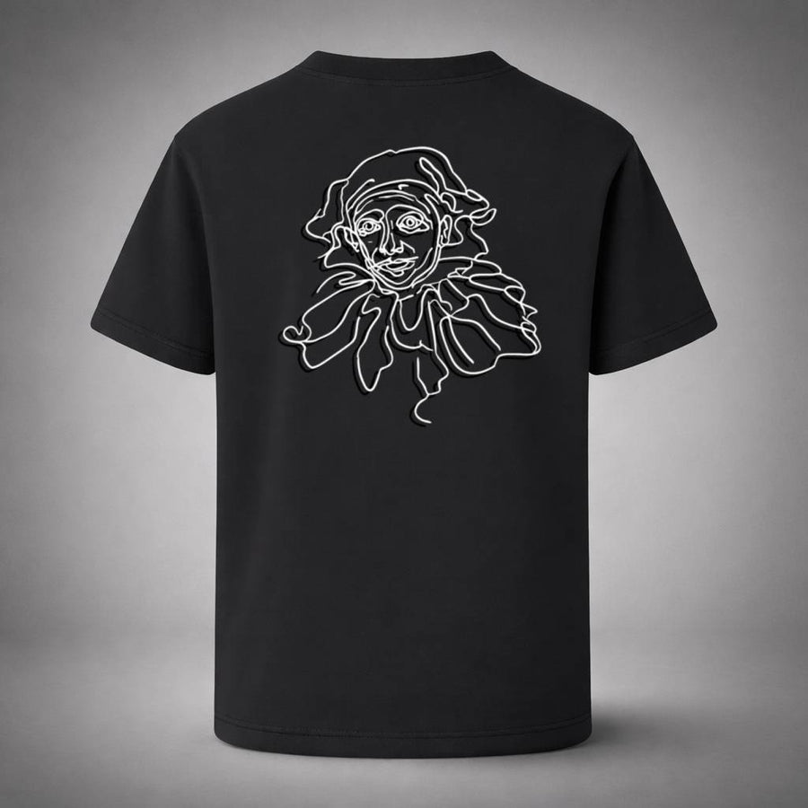 “Lineface Black Tee” / PIERO – DRAWN TO SPEAK