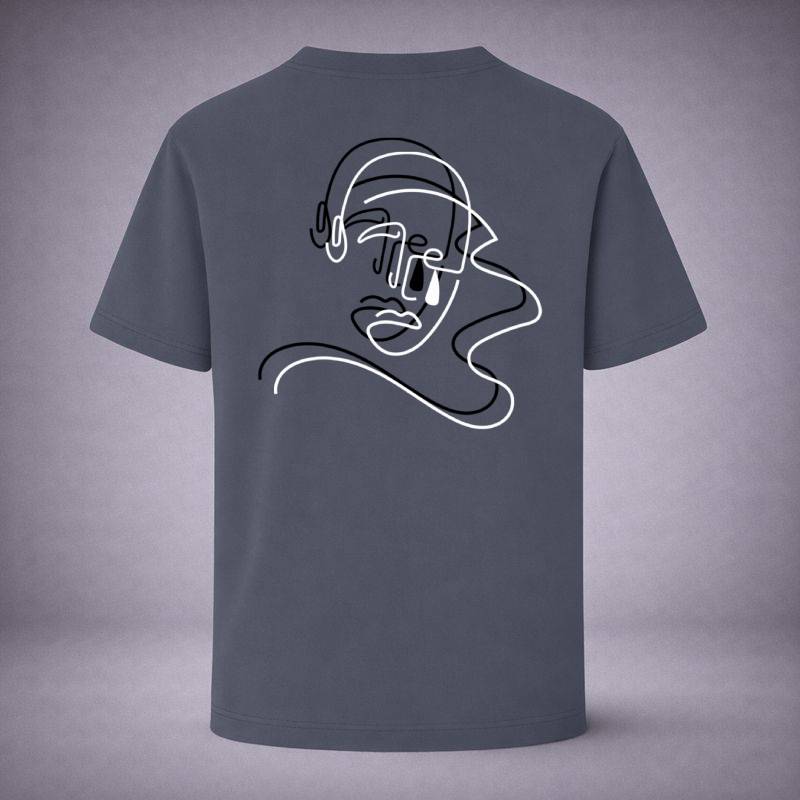 "One Line Indigo Tee" / PIERO – EMOTIONS IN FREQUENCY