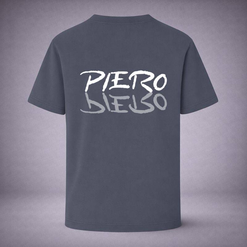 “Reflex Logo Indigo Tee” / PIERO – LOOK TWICE. SEE MORE.