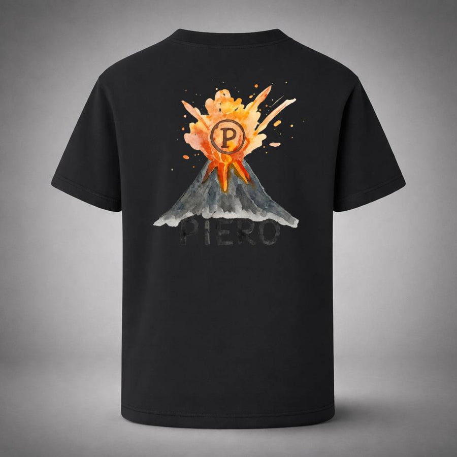 “Volcano Black Tee” / PIERO – FORCE WITHIN