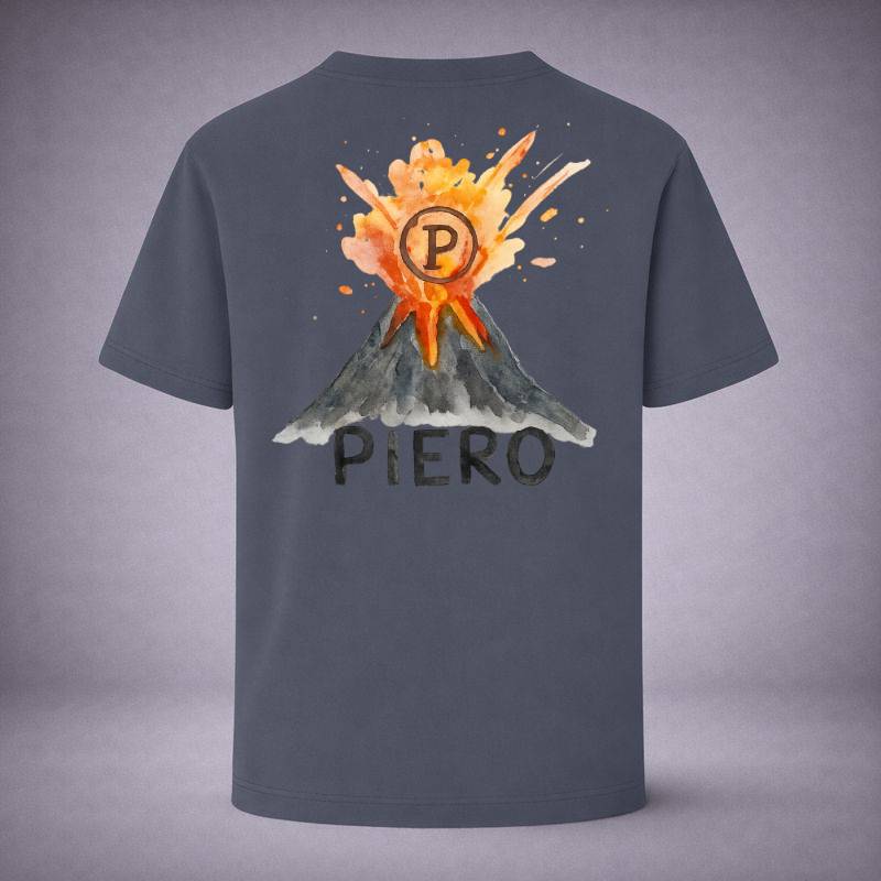 “Volcano Indigo Tee” / PIERO – FORCE WITHIN