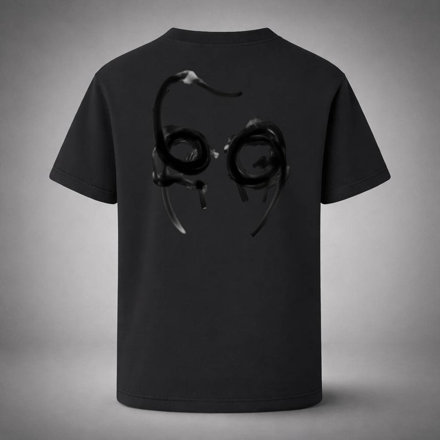 “Smoke Face Black Tee” / PIERO – ART IN THE AIR