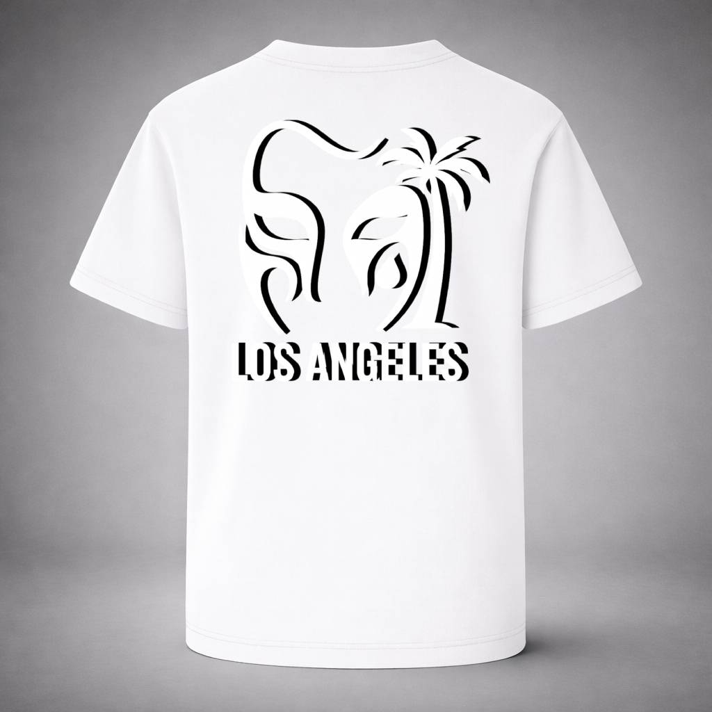 “LA Drop  White Tee” / PIERO – COAST VISION