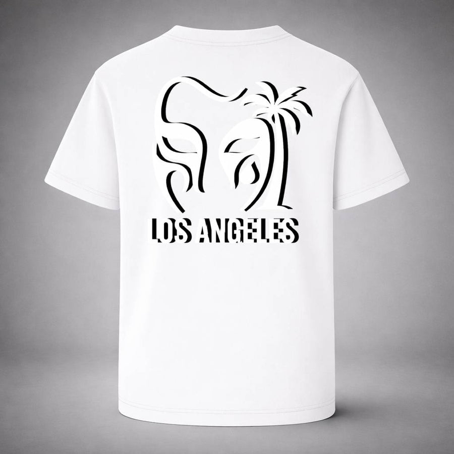 “LA Drop  White Tee” / PIERO – COAST VISION