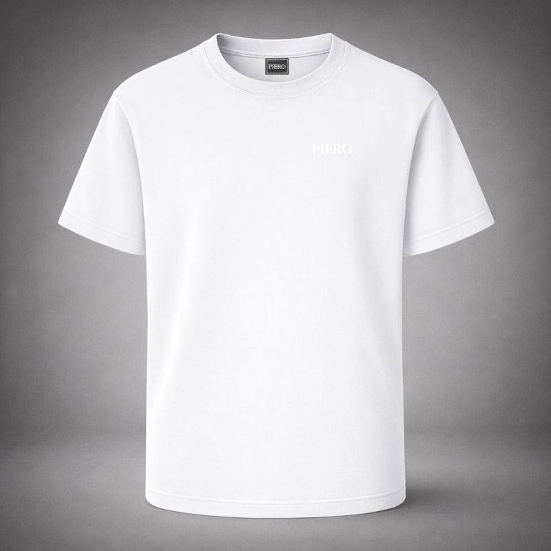 "One Line White Tee" / PIERO – EMOTIONS IN FREQUENCY