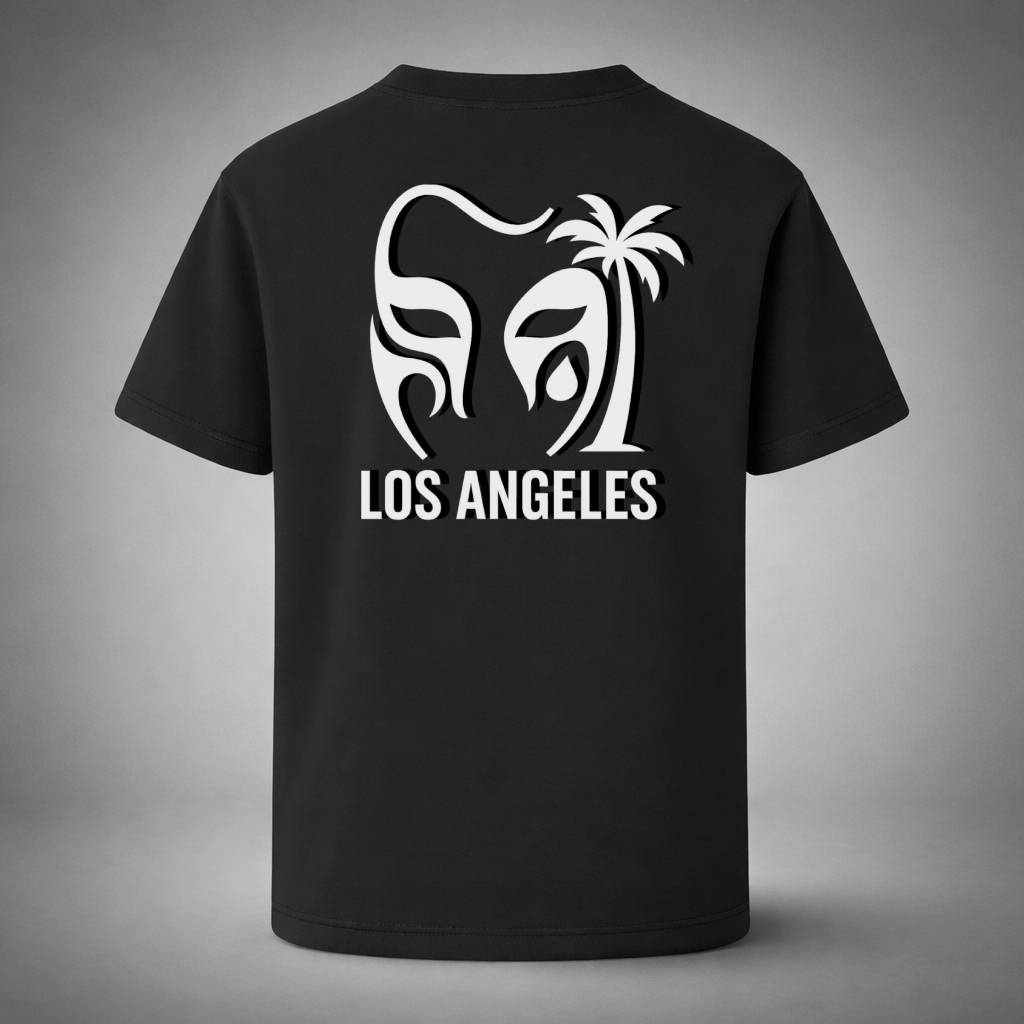 “LA Drop Black Tee” / PIERO – COAST VISION