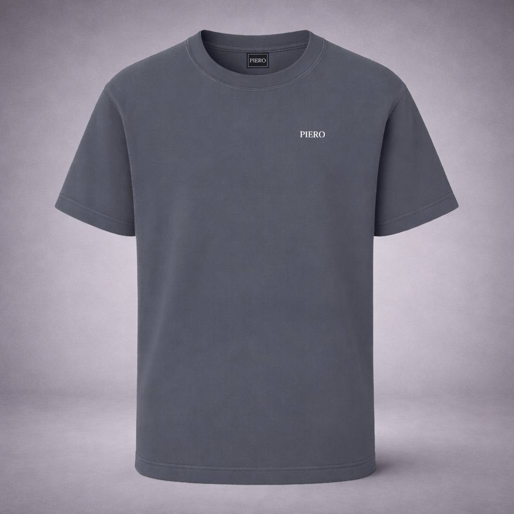 "One Line Indigo Tee" / PIERO – EMOTIONS IN FREQUENCY