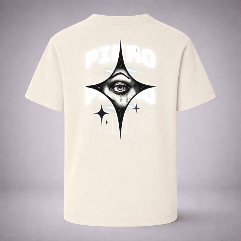 “The Eye Drop Ecru Tee” / PIERO – LOOK DEEPER