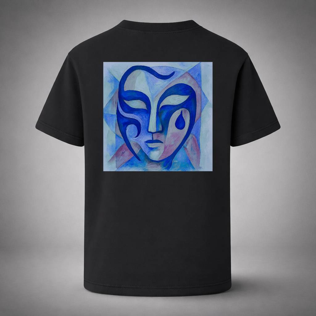 “Cubist Vision Black Tee” / PIERO – ART IN SILENCE