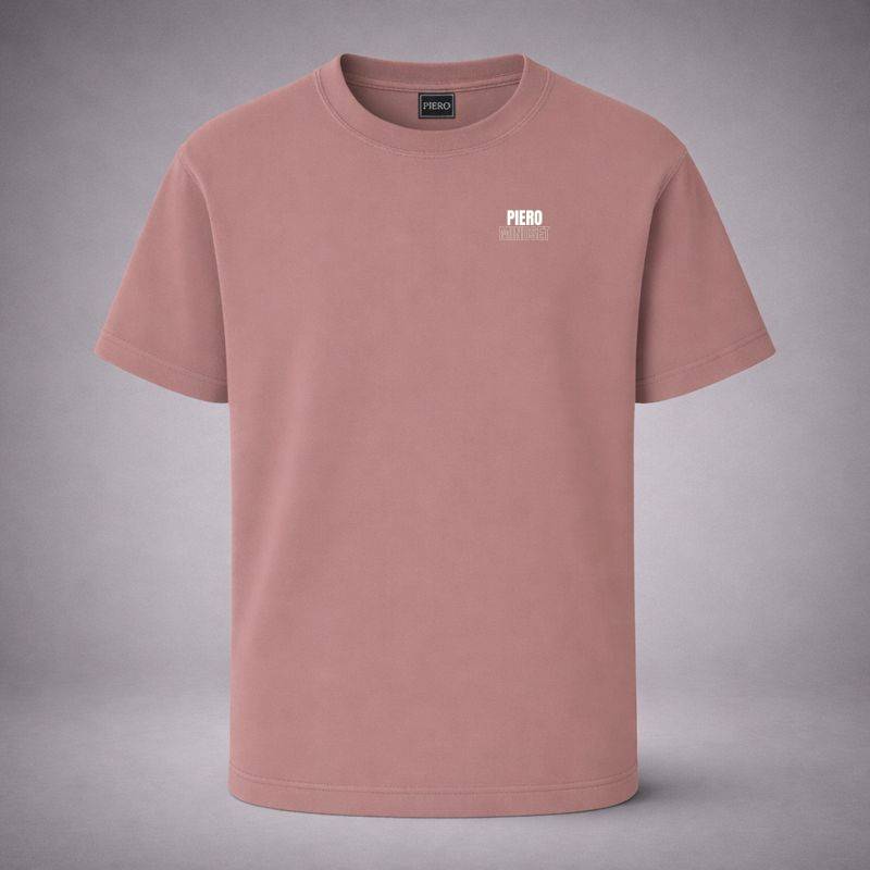 “Mindset Bold Pink Tee” / PIERO – NOTHING LOUDER THAN FOCUS