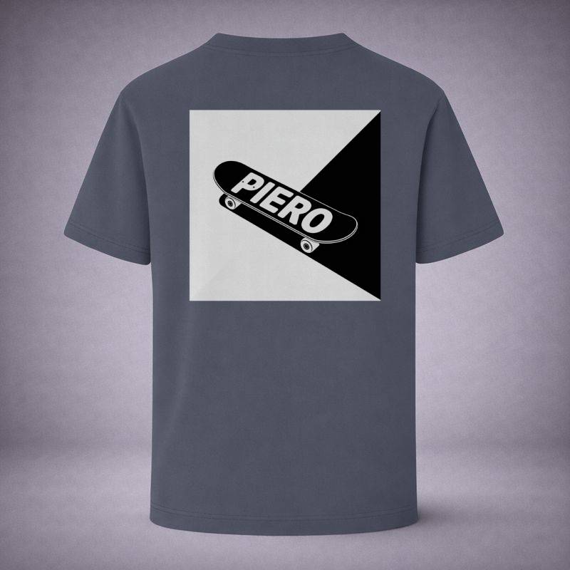 “Skate & Shadow Indigo Tee” / PIERO – STREET IN FOCUS