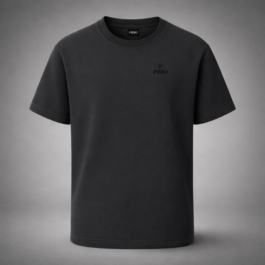 “Volcano Black Tee” / PIERO – FORCE WITHIN