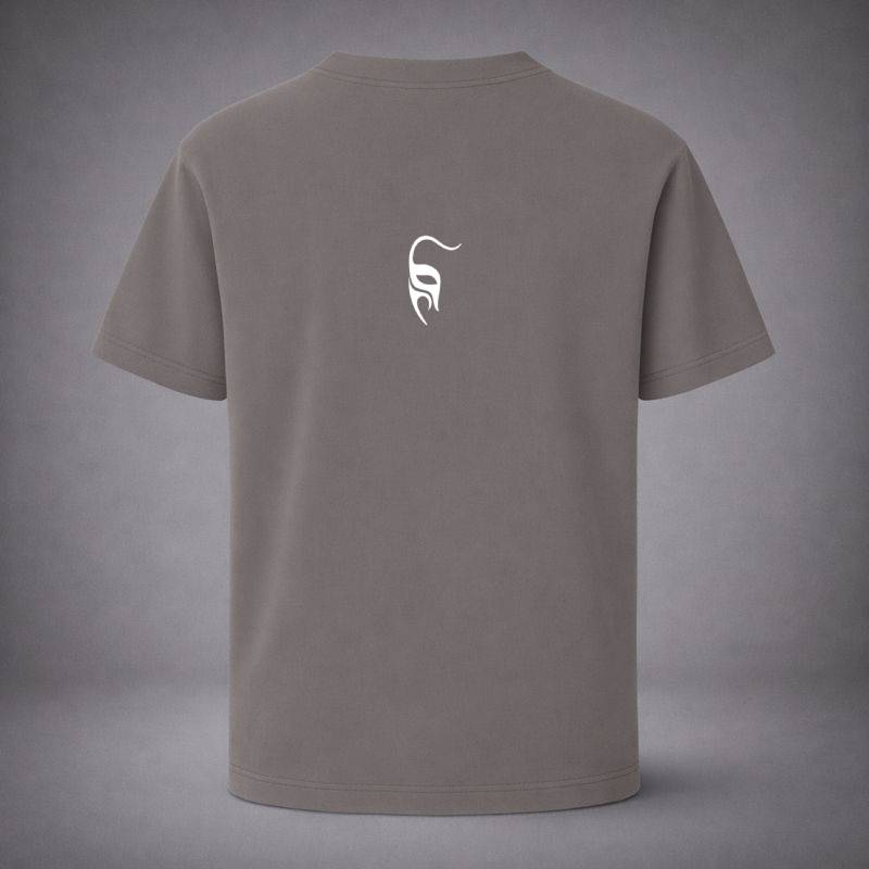 “Tearmask Grey Tee” / PIERO – VIOLENCE & VULNERABILITY