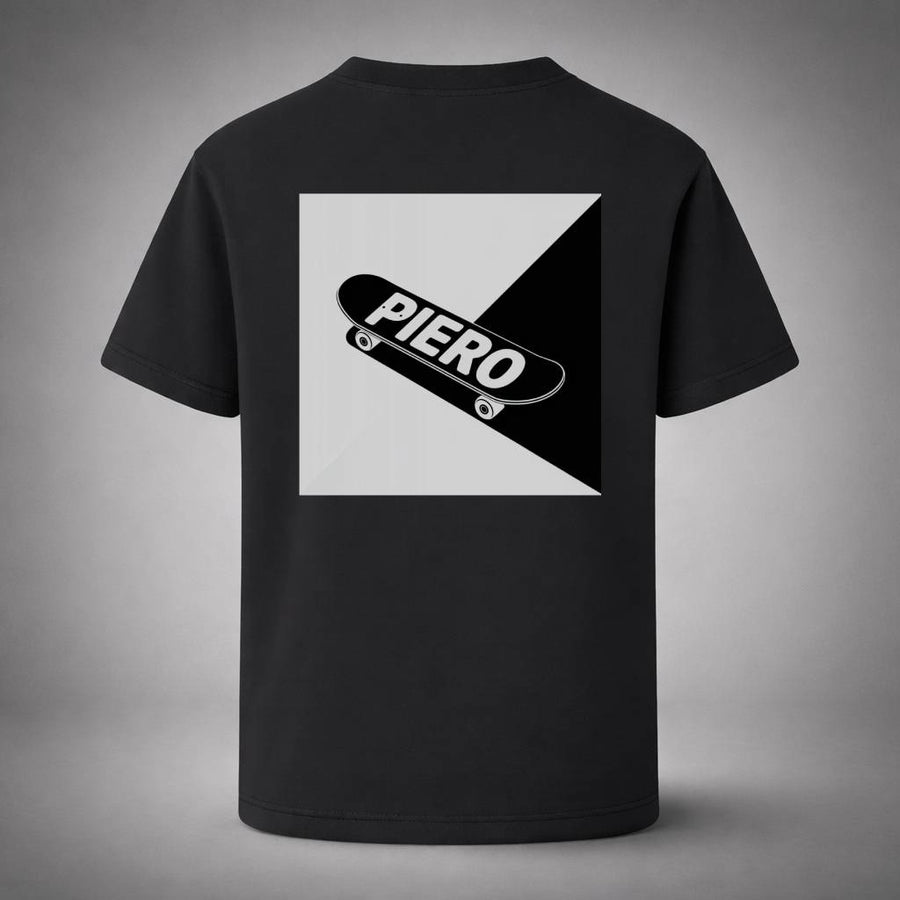 “Skate & Shadow Black Tee” / PIERO – STREET IN FOCUS