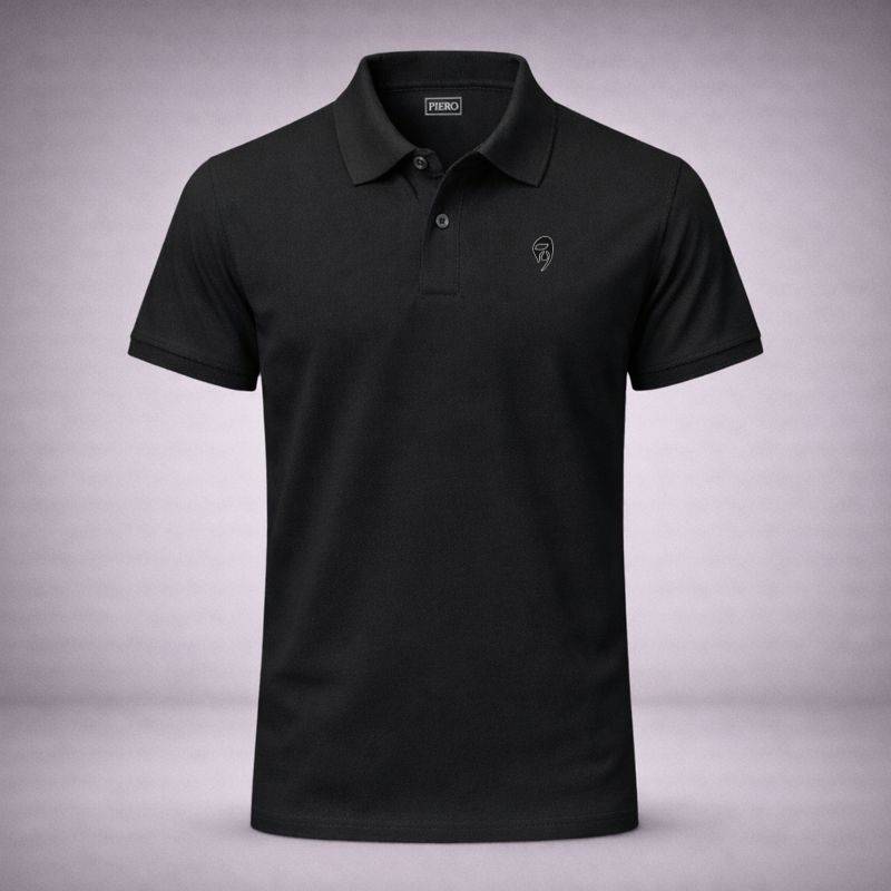 “Mono Mask Black Polo” / PIERO – FORMAL ATTITUDE. STREET CODE.