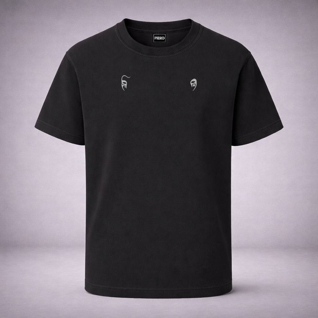“Twin Mask Black Tee” / PIERO – BALANCE & DUALITY