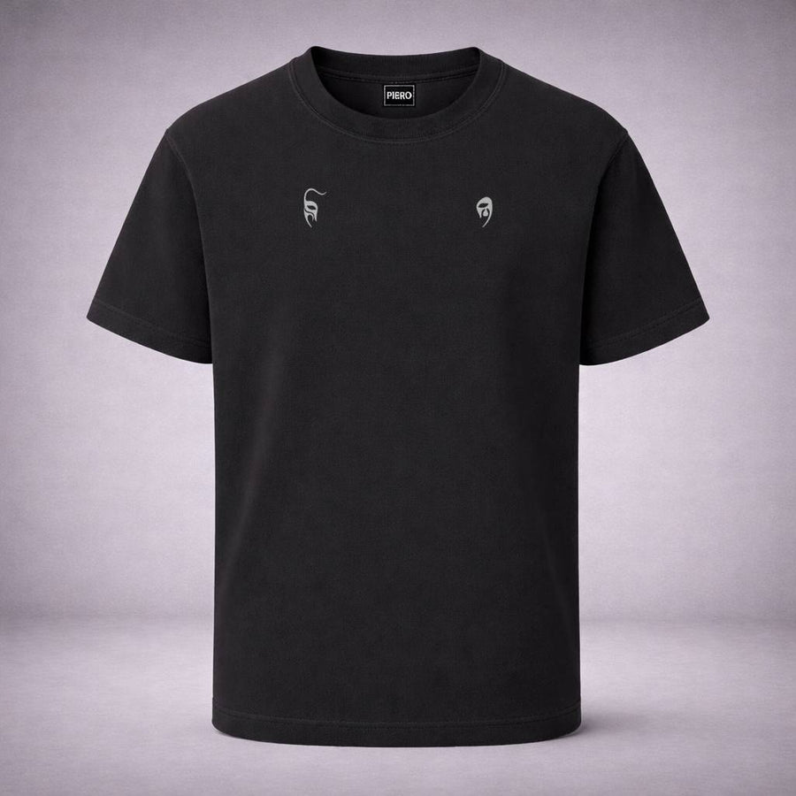 “Twin Mask Black Tee” / PIERO – BALANCE & DUALITY