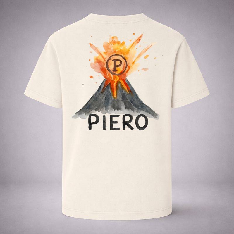 “Volcano Ecru Tee” / PIERO – FORCE WITHIN