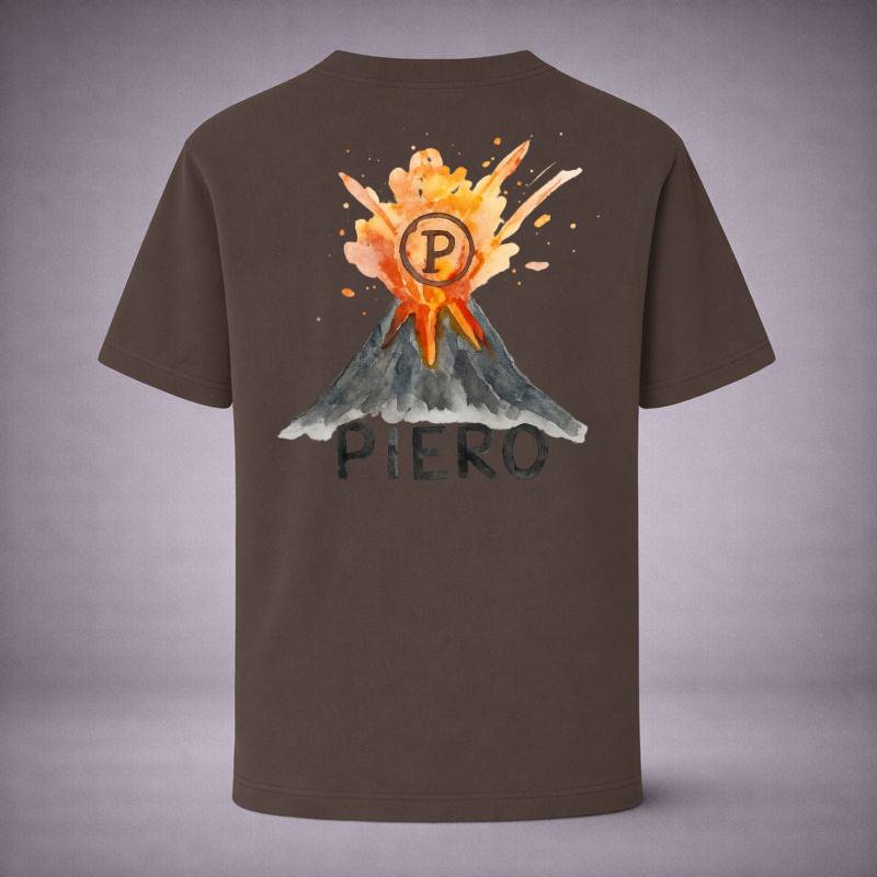“Volcano Brown Tee” / PIERO – FORCE WITHIN