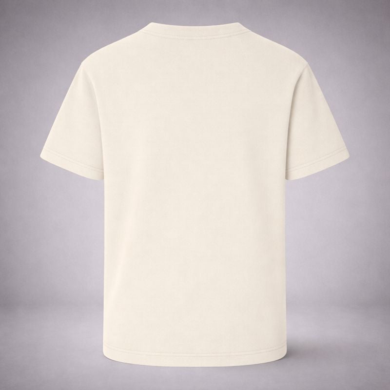 “Core Logo Ecru Tee” / PIERO – ESSENTIAL PRESENCE
