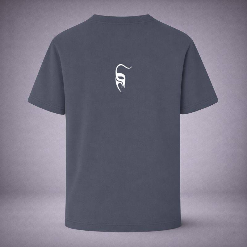 “Tearmask Indigo Tee” / PIERO – VIOLENCE & VULNERABILITY